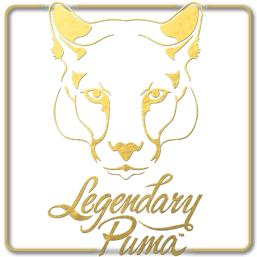 Legendary Puma logo: gold puma head emblem