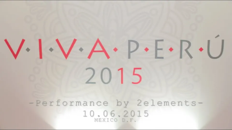 Still from Viva Peru 2015, performance by 2elements